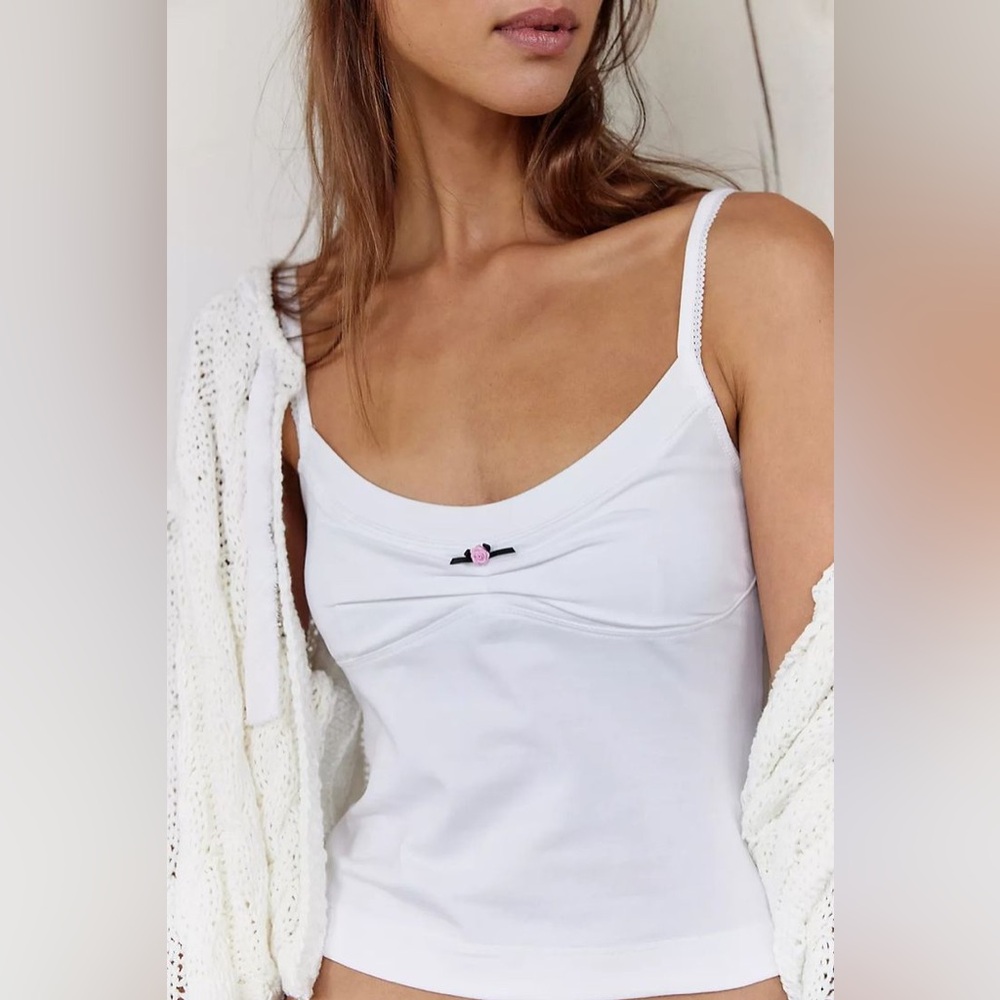 Free People White Tank Top